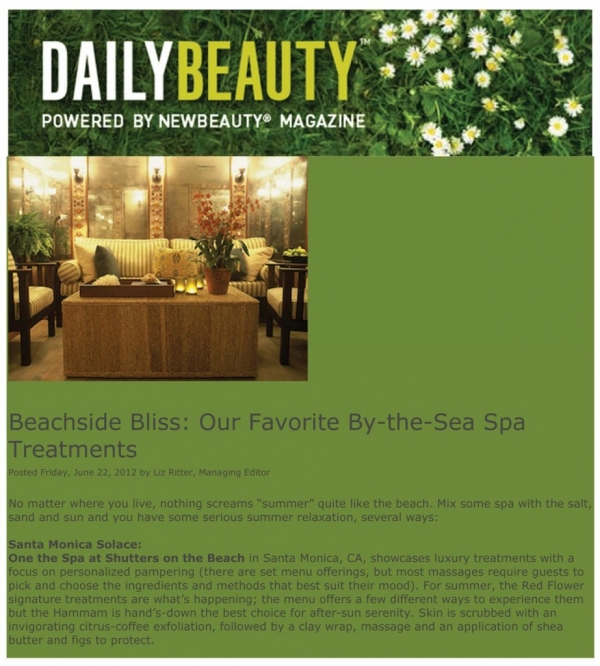 beachside bliss: favorite by the sea spa treatments