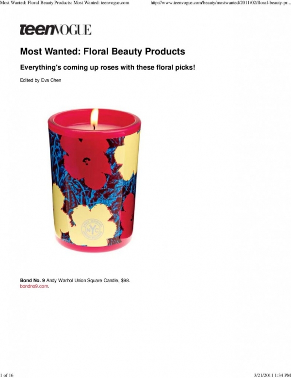 most wanted: floral beauty products