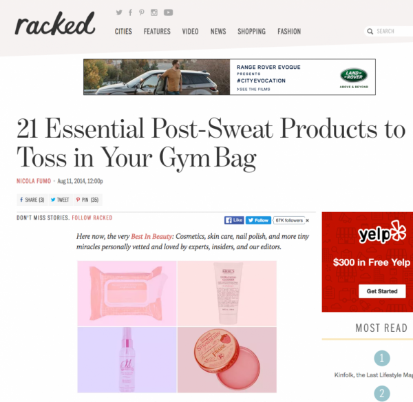 21 Essential Post-Sweat Products to Toss in Your Gym Bag