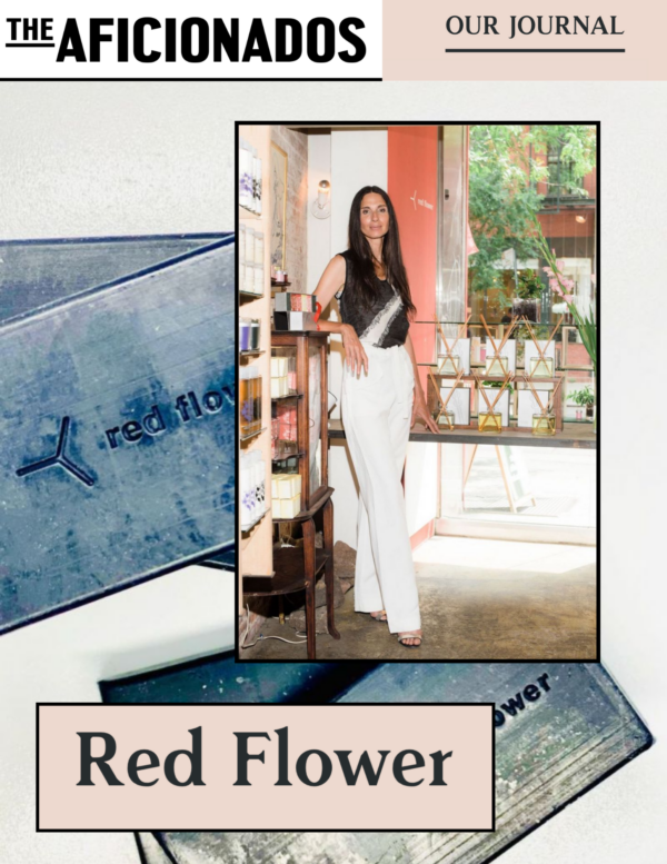 The Aficionados: red flower profile