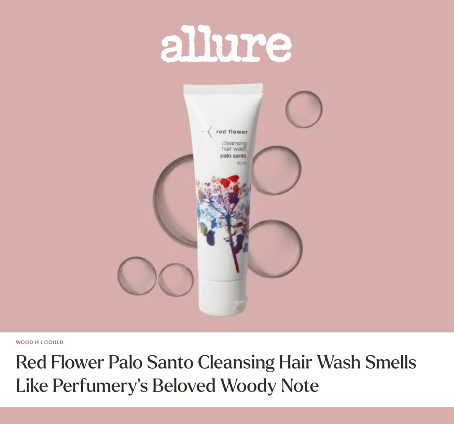 Allure Review Red Flower Palo Santo Cleansing Hair Wash Smells Like